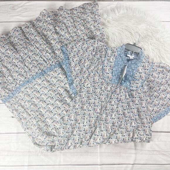 Anthropologie Othilia Titania Women's Flounced Floral Maxi Dress Size 1X - Picture 2 of 6